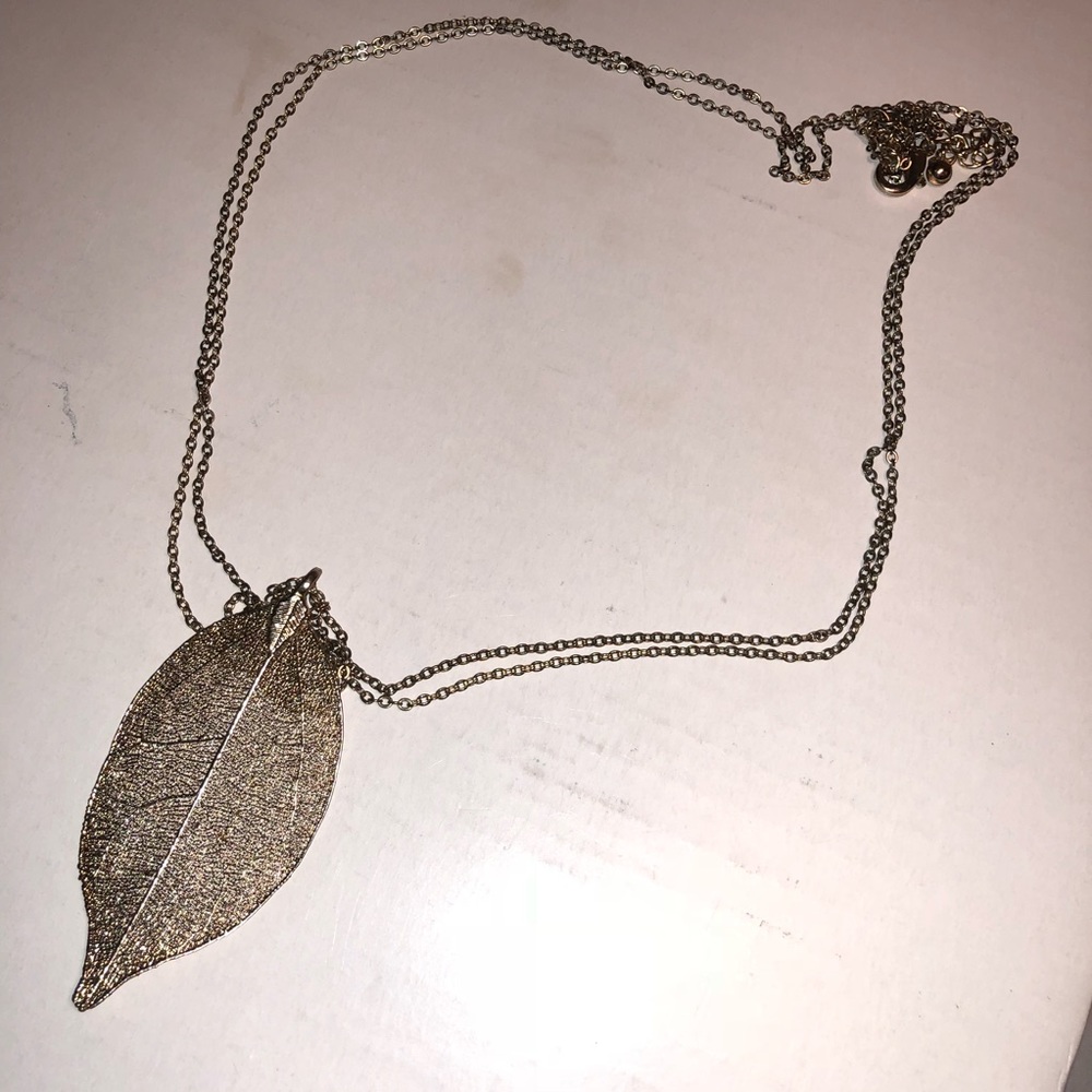 Pookie & Sebastian Gold Leaf Necklace